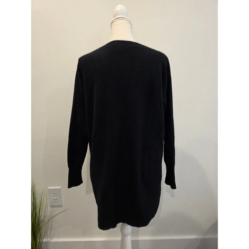 J.Crew Women's Size XS Black Tie‎ Waist Wool Blend Sweater